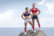 ES Collection Muscle Crop Top Navy TS267