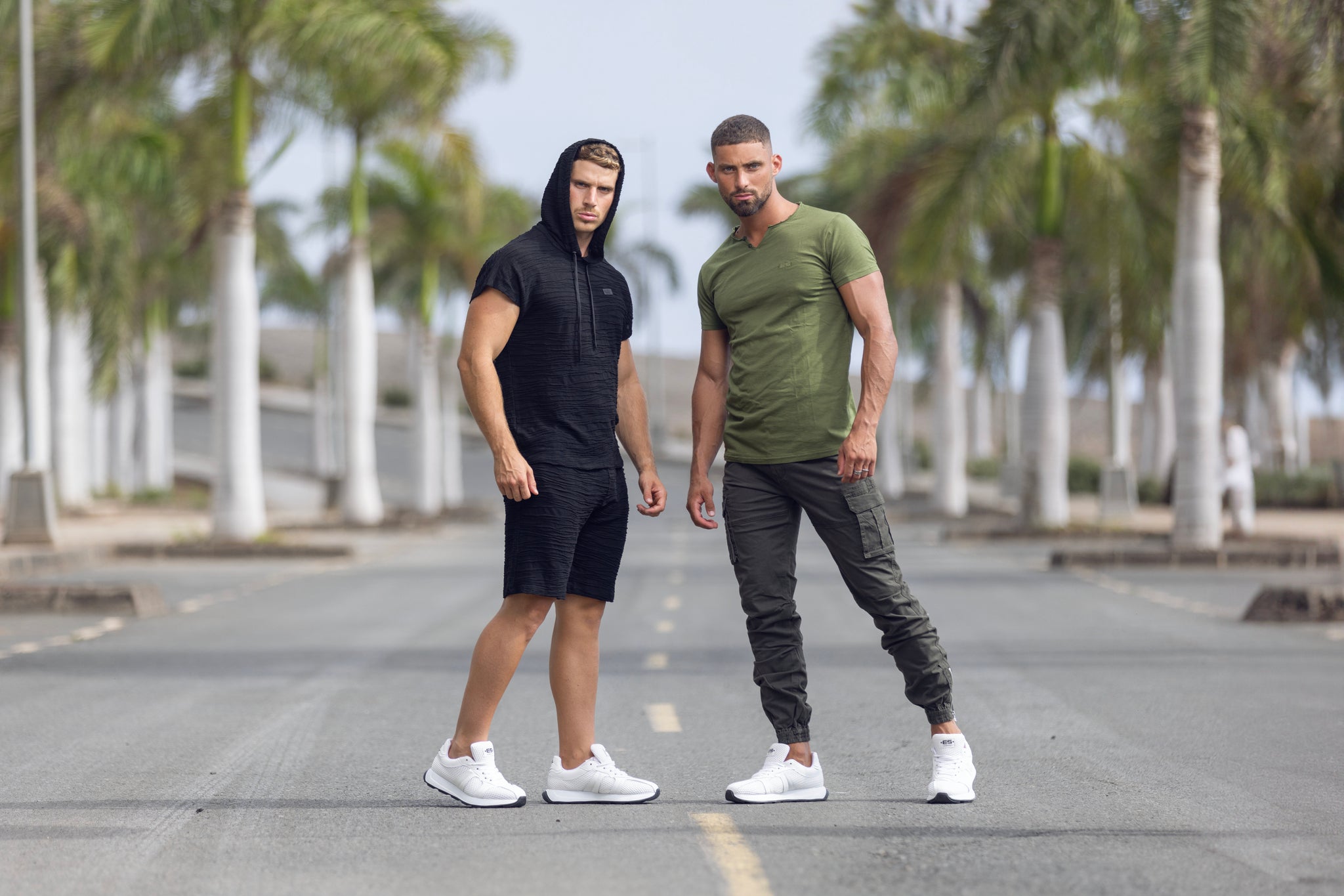 ES Collection Flame Luxury T-Shirt Khaki TS305