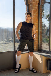 Addicted Gridlock Bermudas Charcoal AD1334