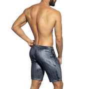 ES Collection Diplomatic Belt Shorts Navy SP342