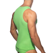 Addicted Puff Tank Top Lemon Green AD1378