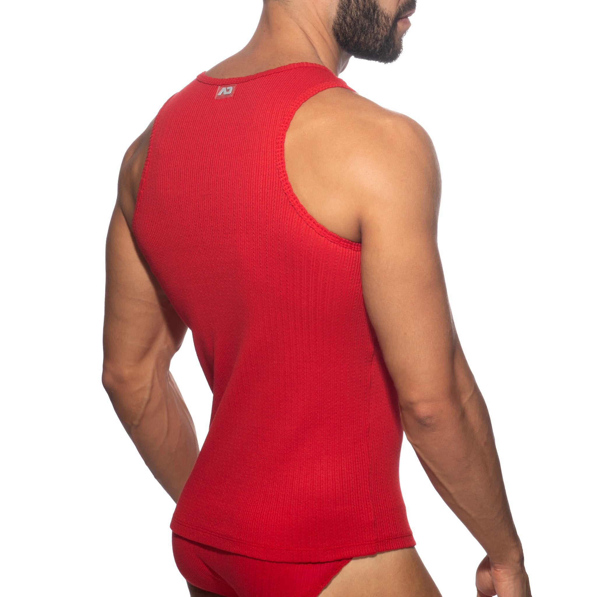 Addicted Puff Tank Top Red AD1378