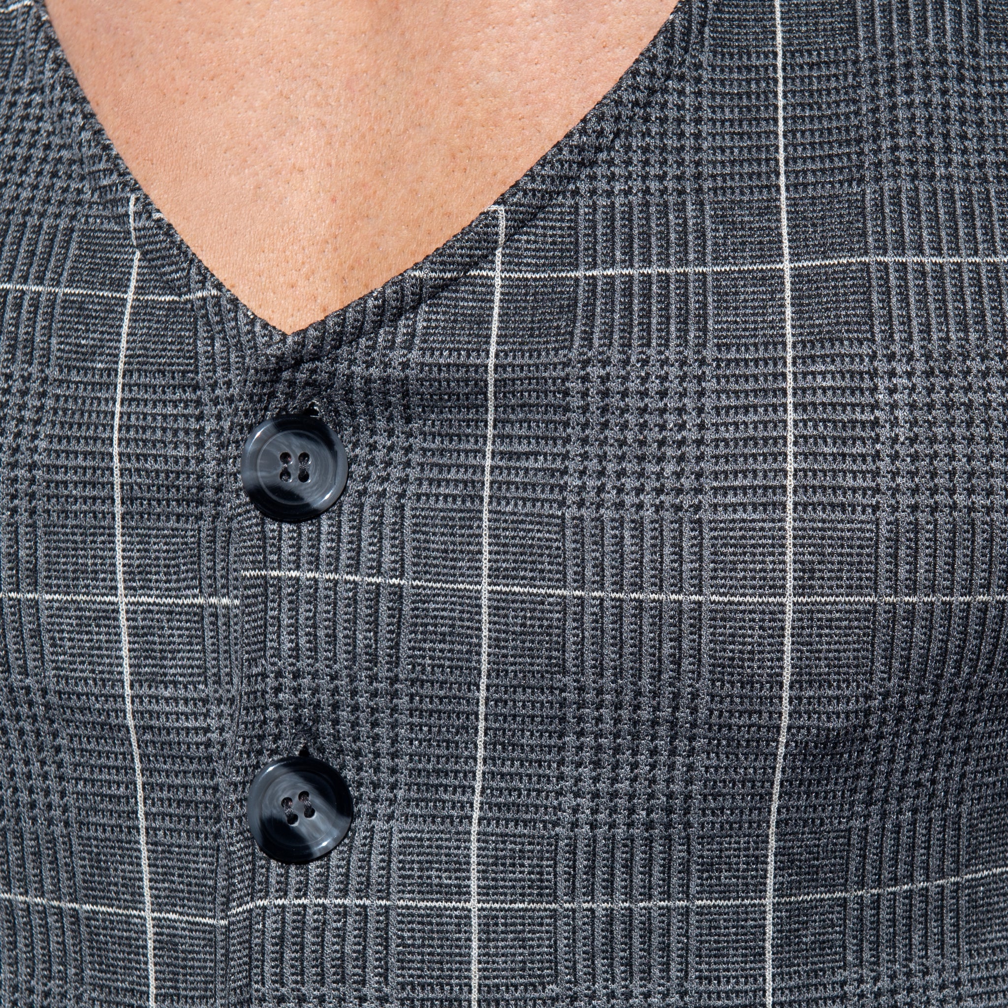 ES Collection Tweed Vest Charcoal SP340