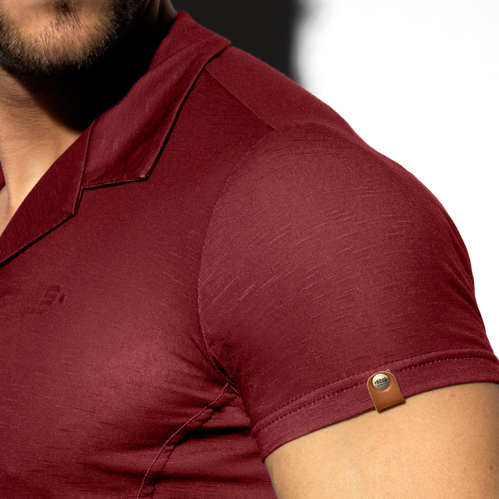 ES Collection Slim Fit Shirt Aubergine SHT023