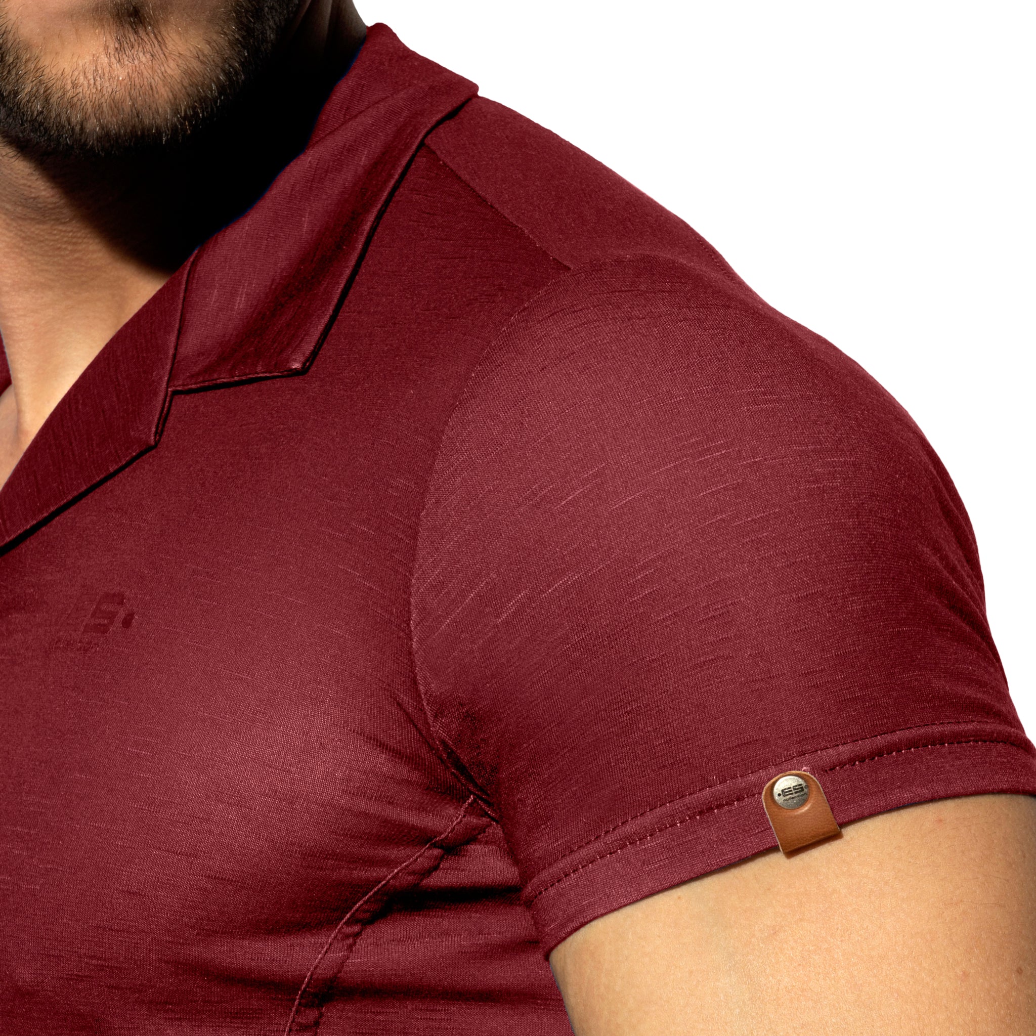 ES Collection Slim Fit Shirt Aubergine SHT023