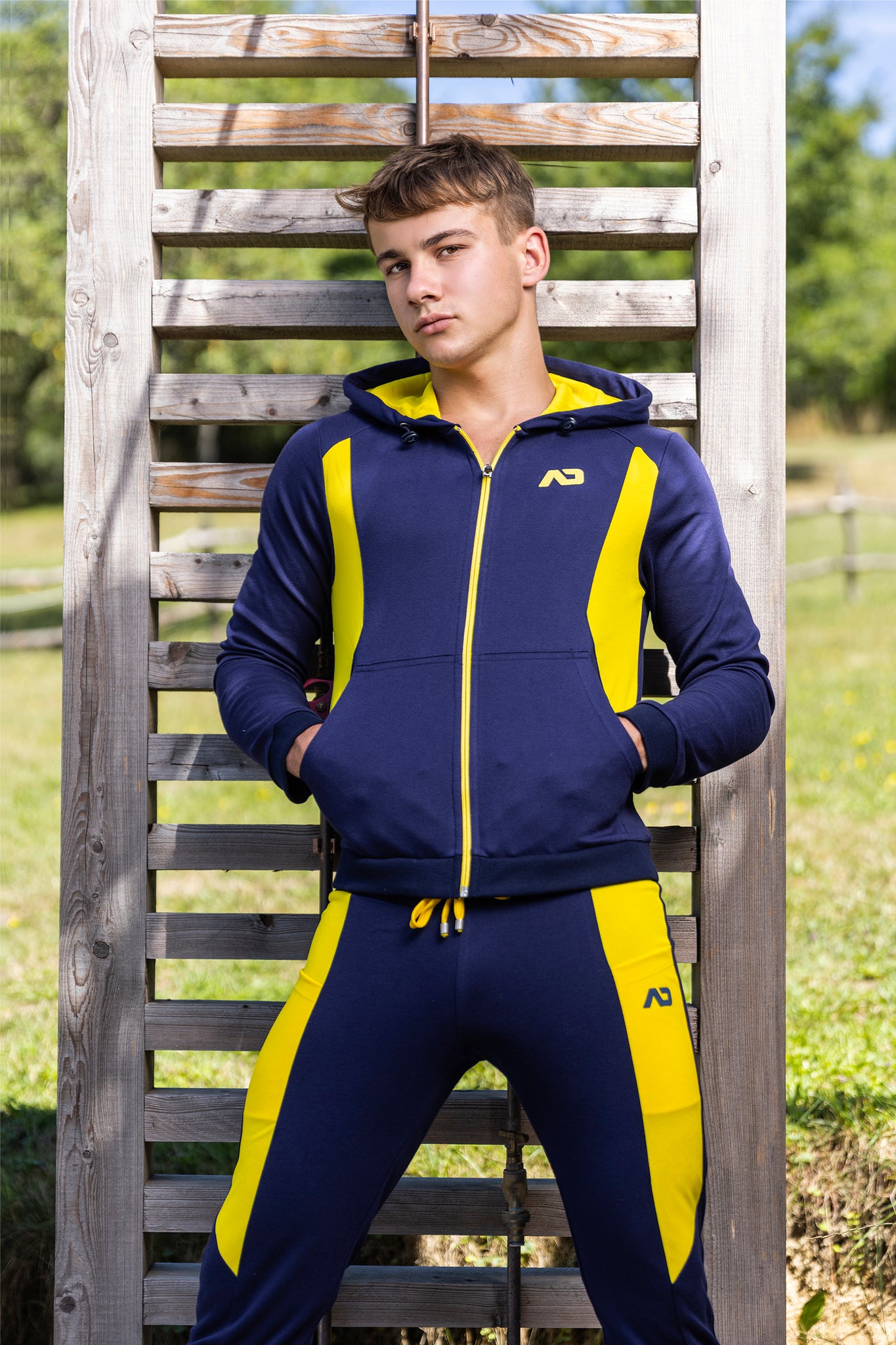 Addicted AD Cotton Sports Jacket Navy AD1065