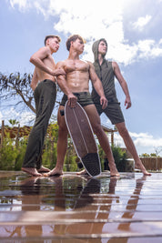 Addicted Loop-Mesh Pant Khaki AD356