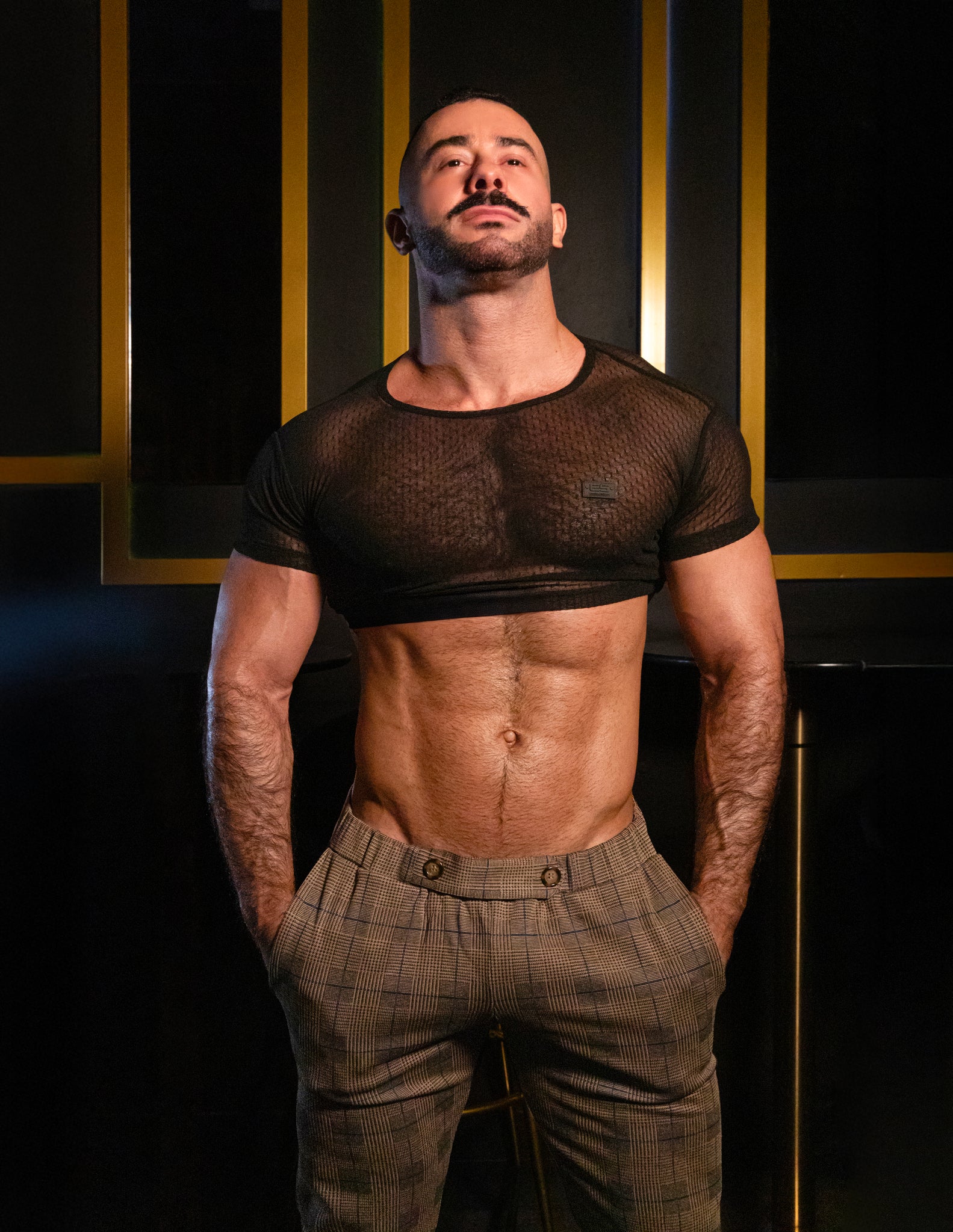 ES Collection Plumetti Crop Top Black TS297