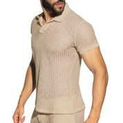 ES Collection Brisa Polo Shirt Beige POLO36