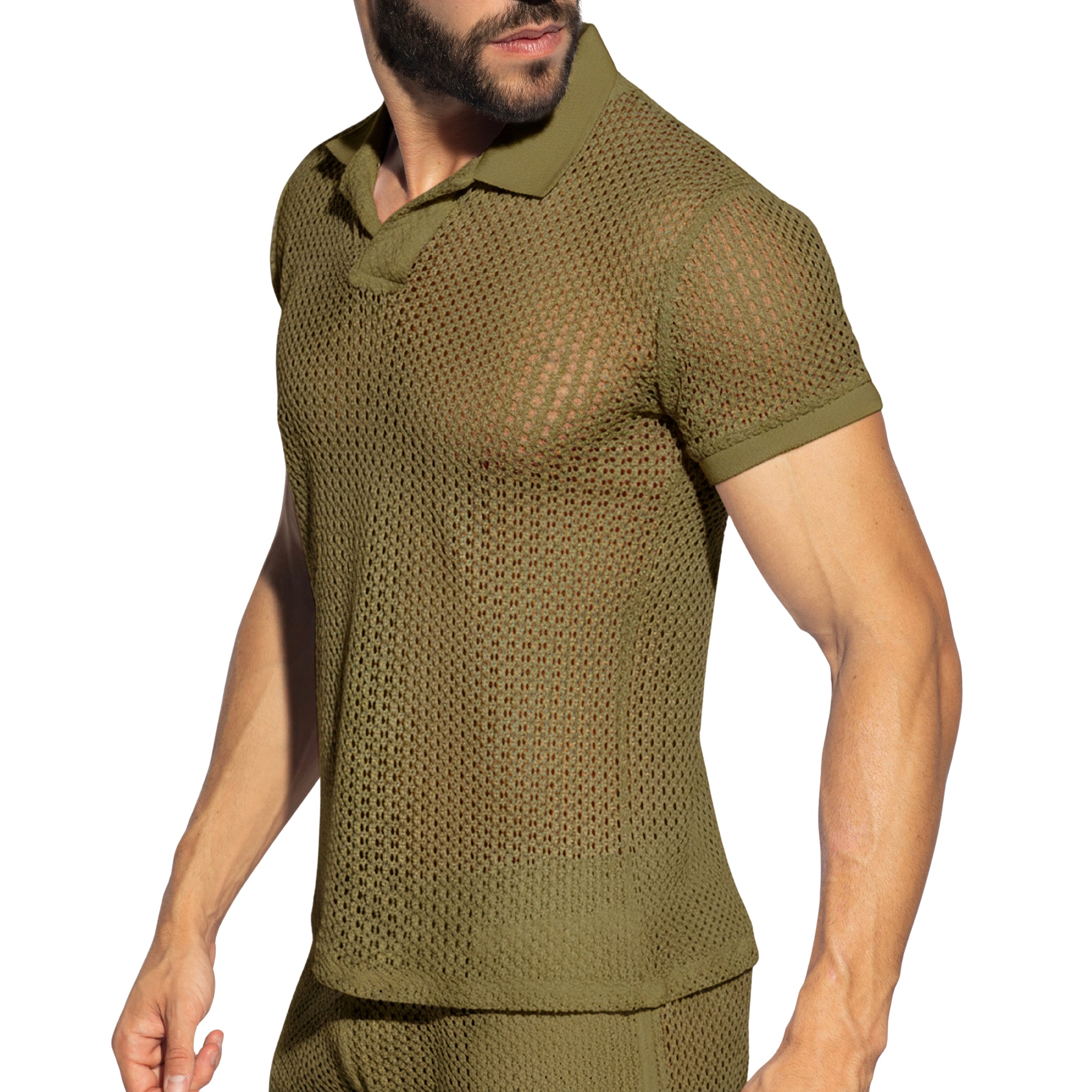 ES Collection Brisa Polo Shirt Khaki POLO36