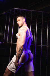 AD Fetish Chaps Jockstrap White ADF193