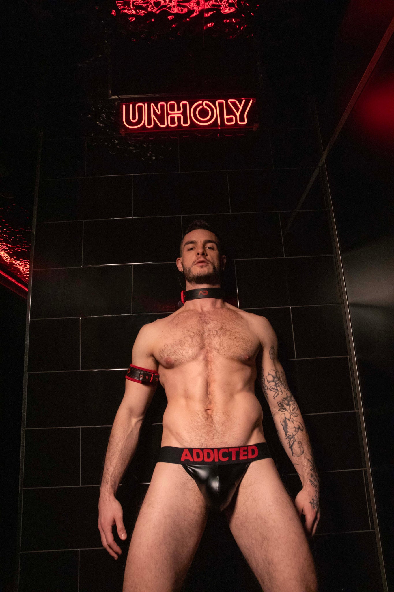 AD Fetish Tape Rub Ring Up Jock Black ADF145