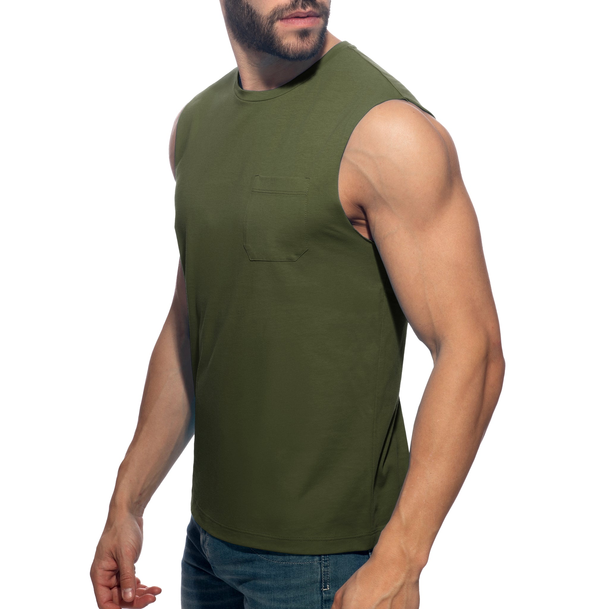 Addicted Basic Tank Top Khaki AD531