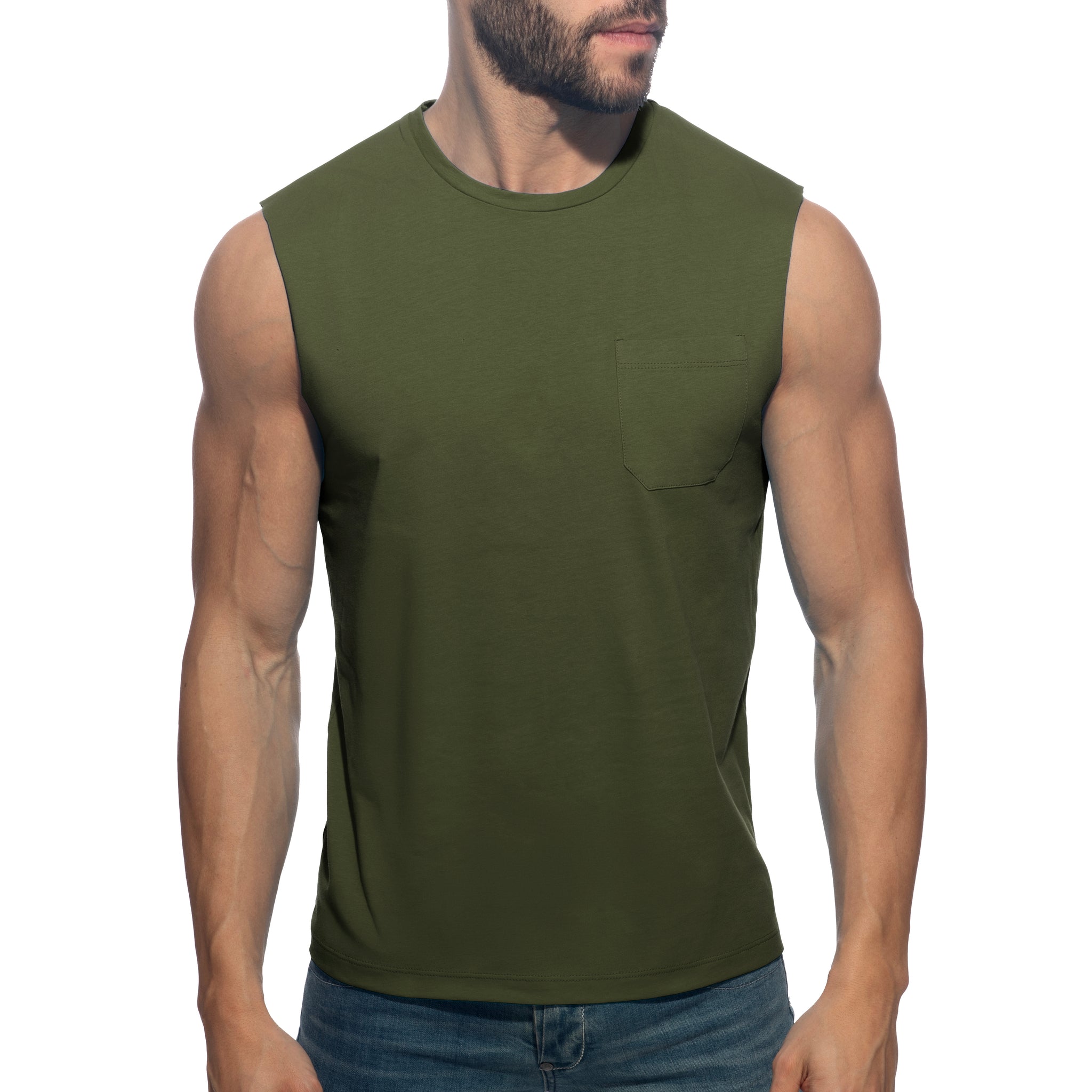 Addicted Basic Tank Top Khaki AD531
