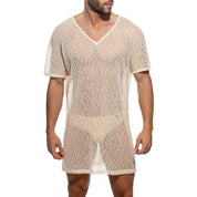 Addicted Eco Chique Knit Dress Ivory AD1267