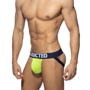 Addicted Flame Jockstrap Neon Yellow AD2278
