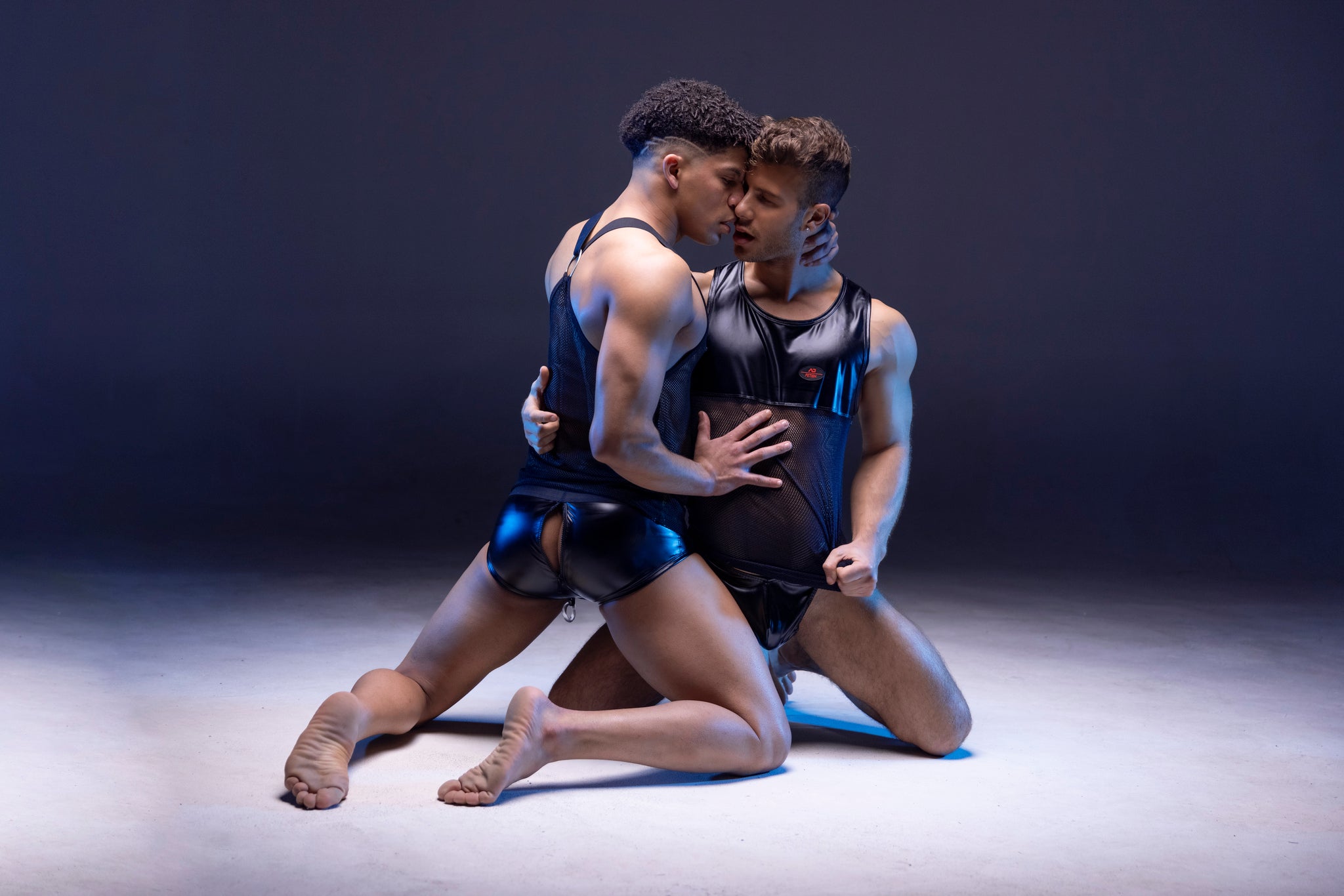 AD Fetish Back Zip Rub Brief Black ADF131