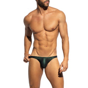 ES Collection C-Through Bee Nest Bikini Brief Green UN647