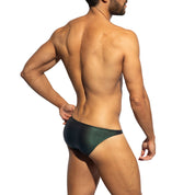 ES Collection C-Through Bee Nest Bikini Brief Green UN647