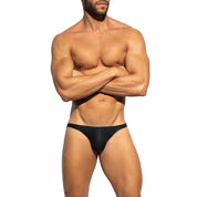 ES Collection C-Through Bee Nest Bikini Brief Black UN647