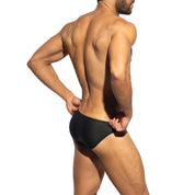 ES Collection C-Through Bee Nest Bikini Brief Black UN647