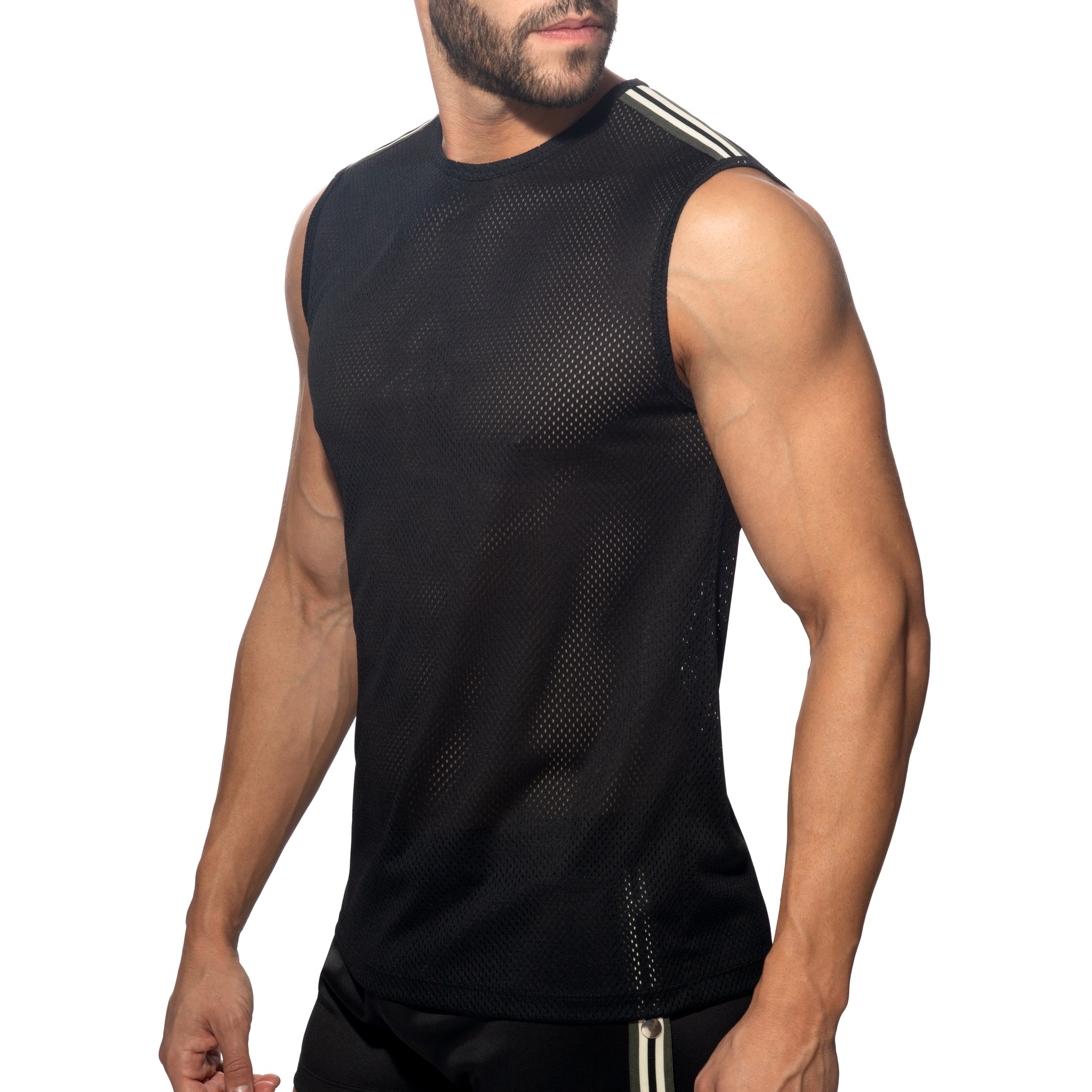 Addicted Nexus Mesh Tank Top Black AD1337