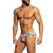 ES Collection Garden Rib Bikini Brief Turquoise UN653