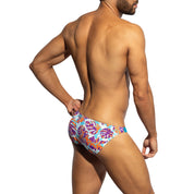 ES Collection Garden Rib Bikini Brief Turquoise UN653
