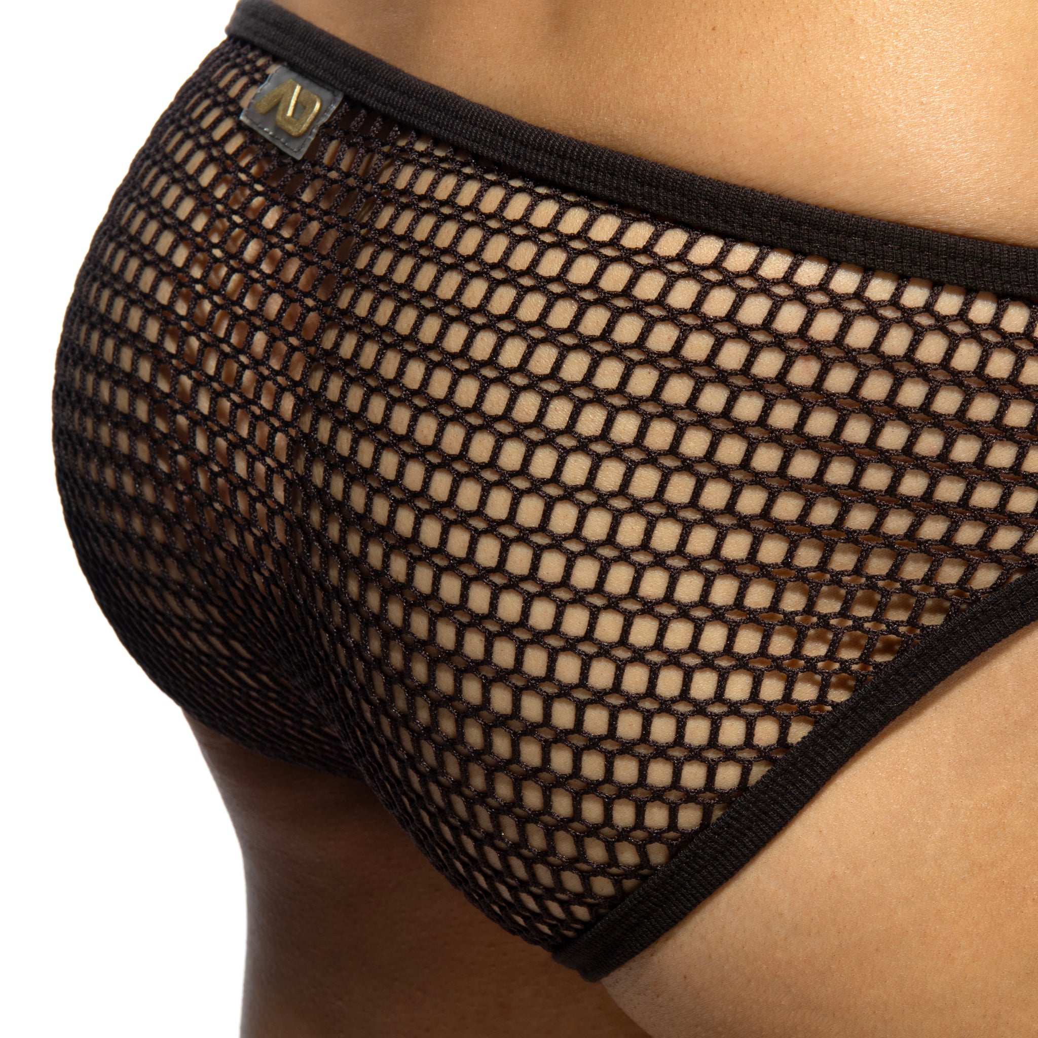 Addicted Openwork Fabric Bikini Brief Brown AD1427