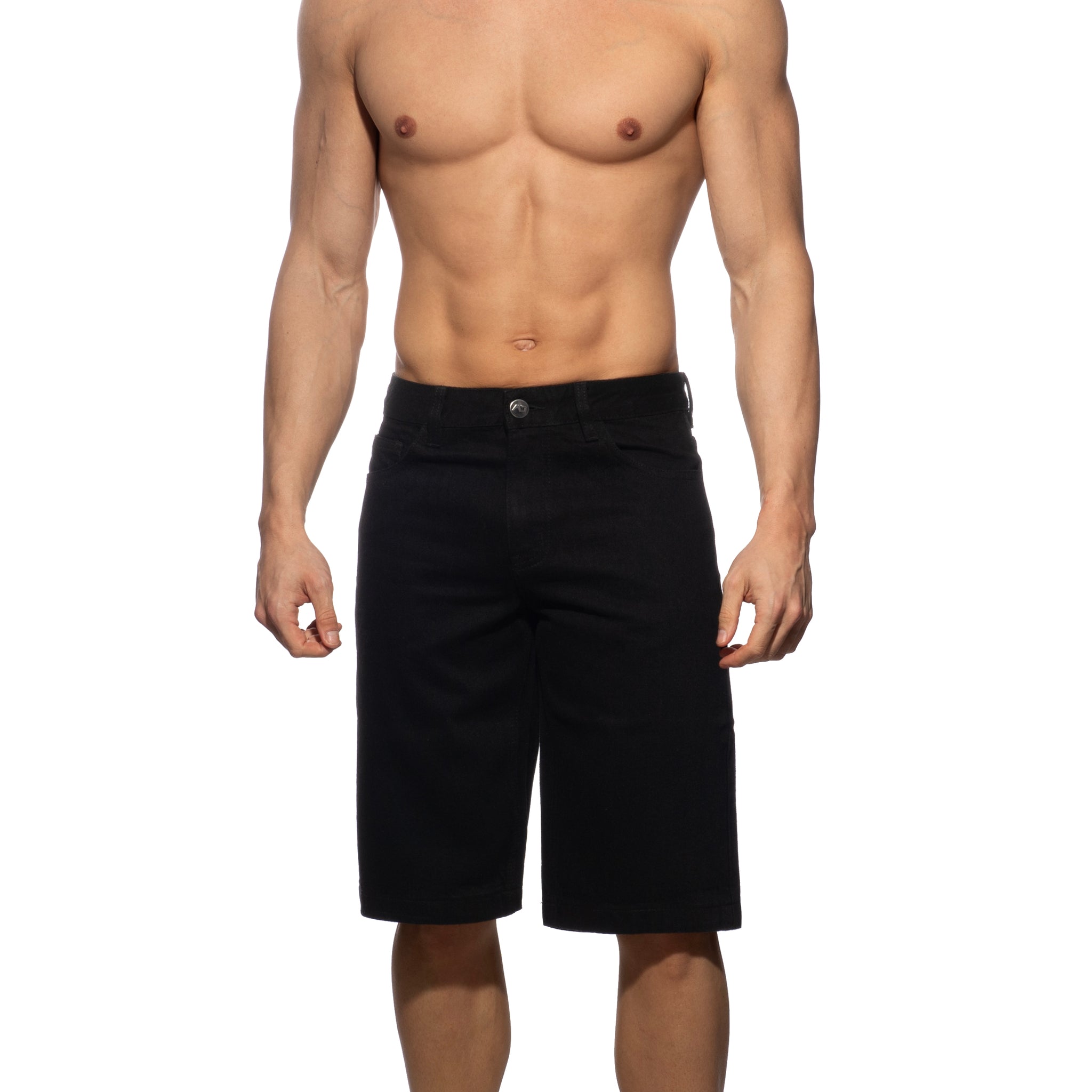 Addicted Bermuda Denim Baggy Fit Black AD1397