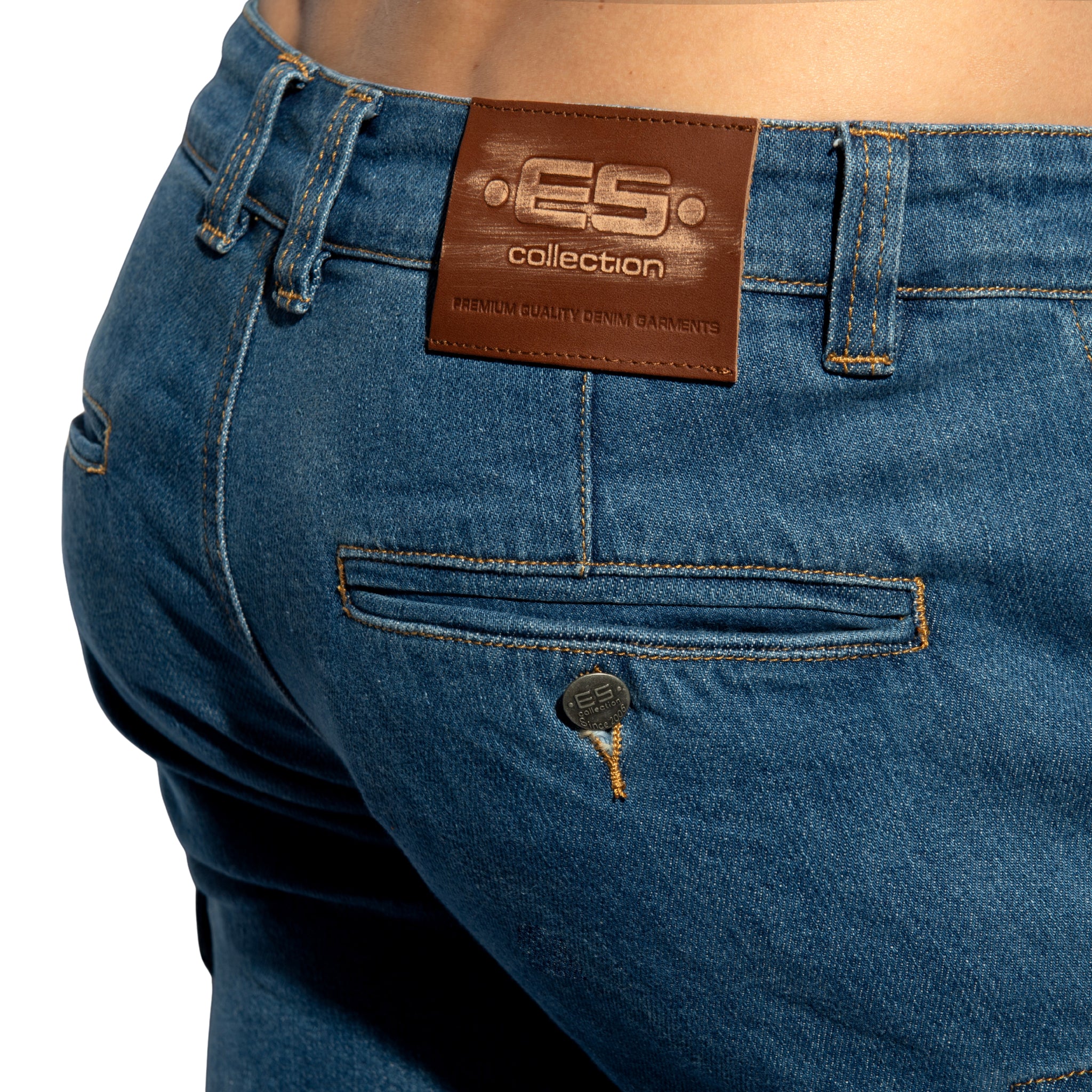 ES Collection Cargo Denim Jeans Dark Jeans ESJ078