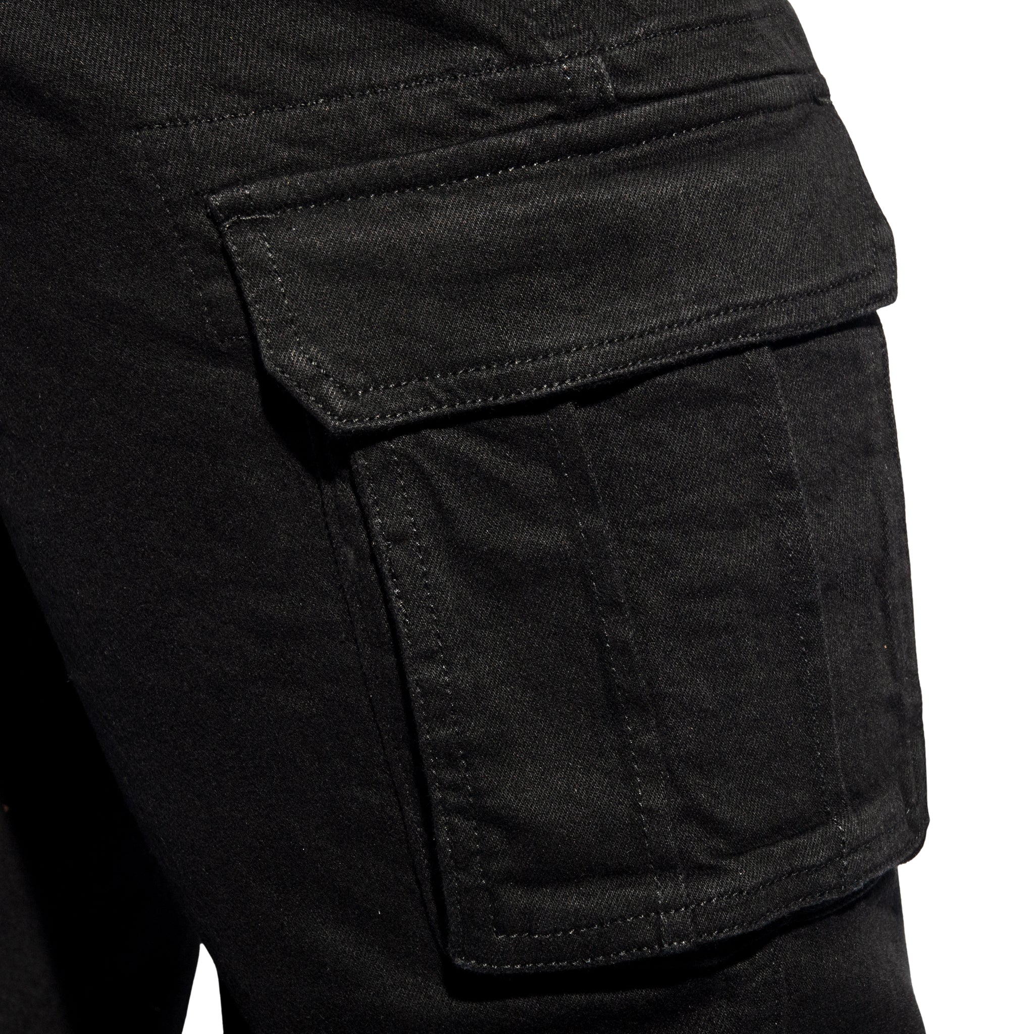 ES Collection Cargo Denim Jeans Black ESJ078