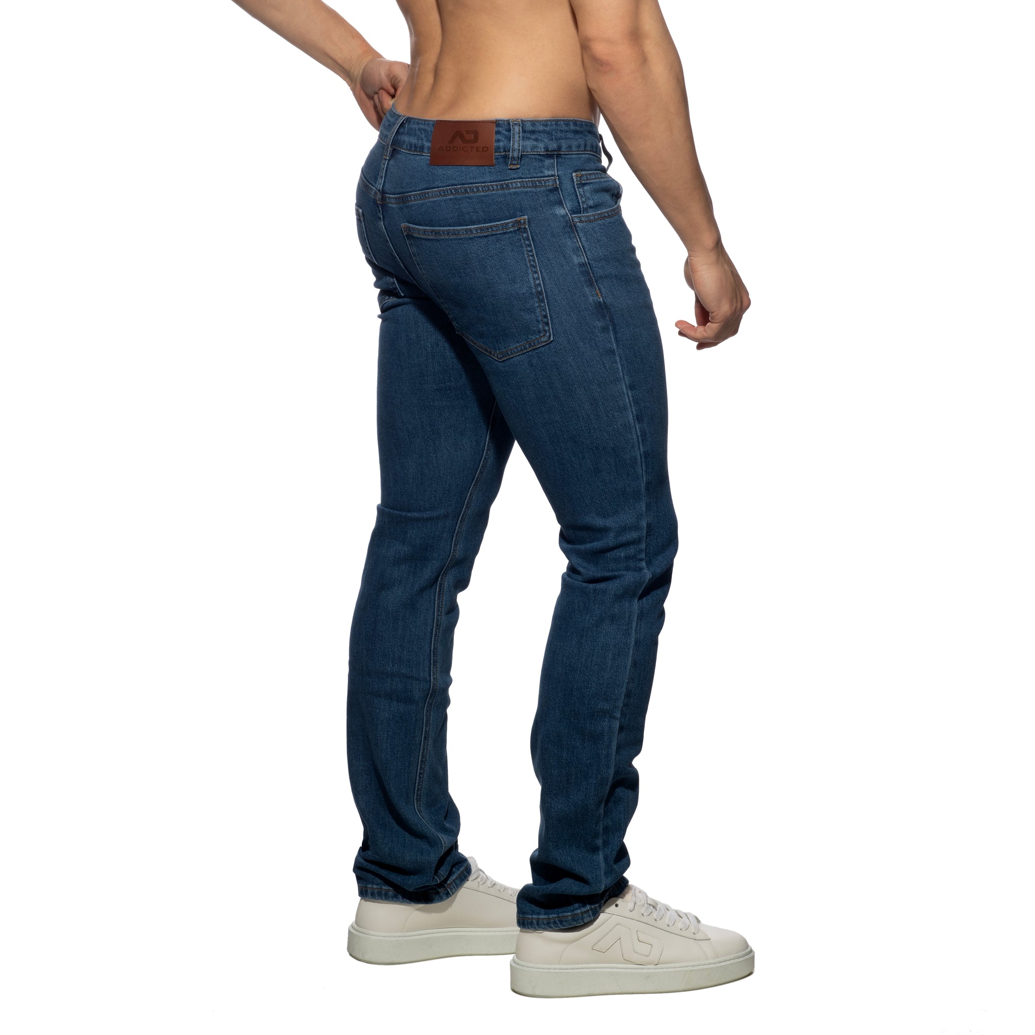 Addicted Straight-Leg Jeans Dark Jeans AD1405