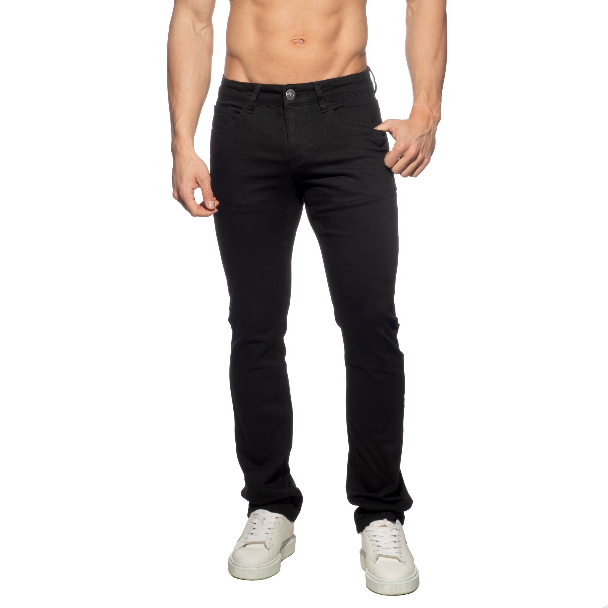 Addicted Straight-Leg Jeans Black AD1405