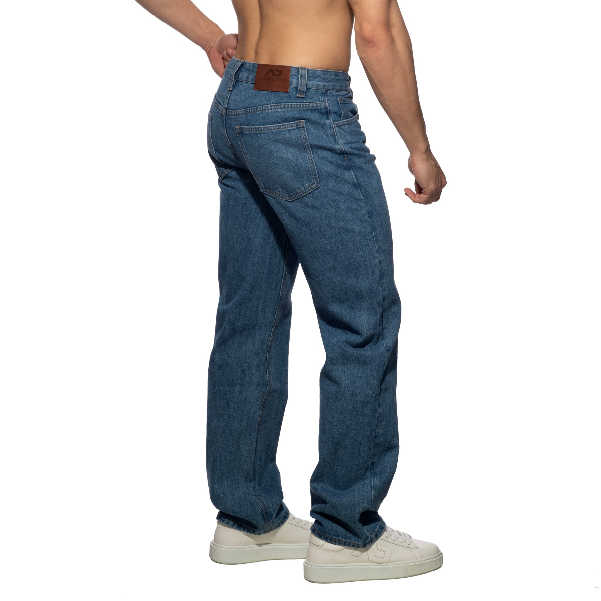 Addicted Denim Baggy Fit Jeans Dark Jeans AD1398