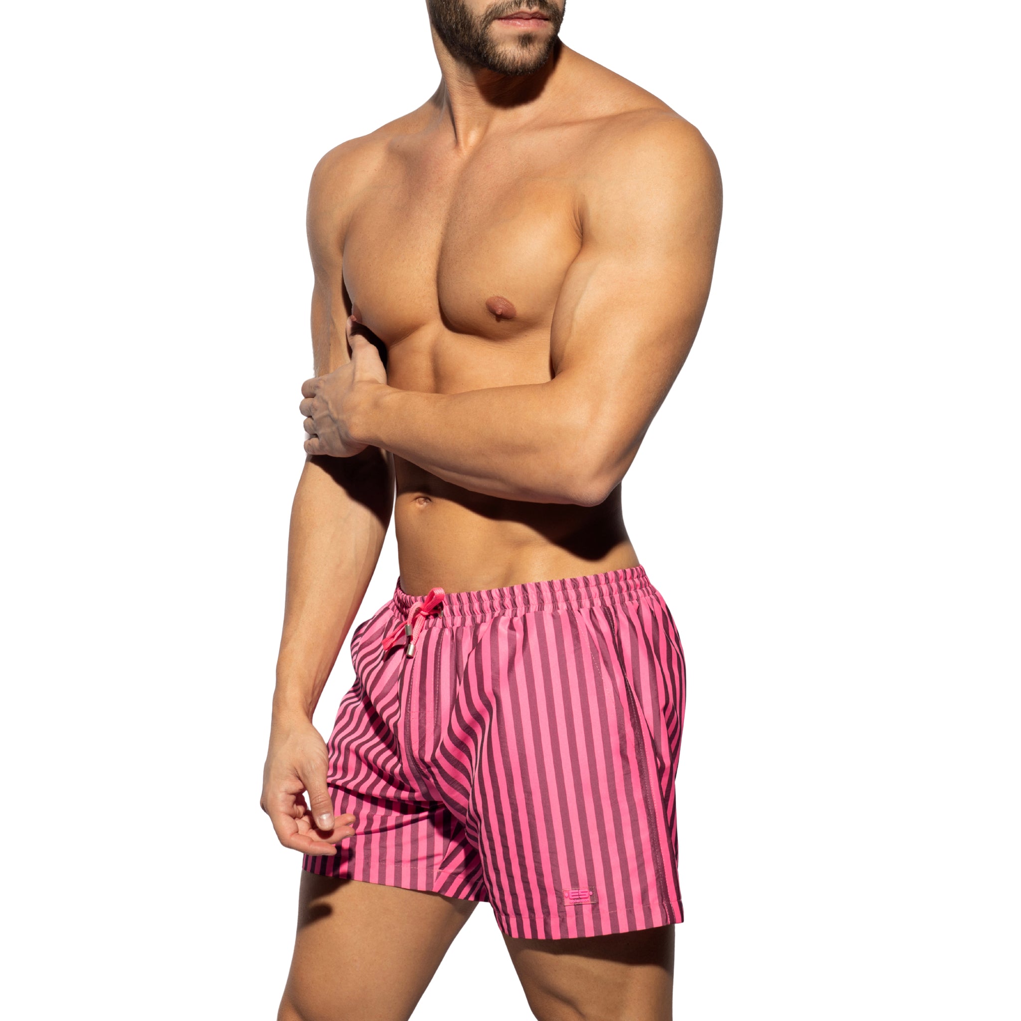 ES Collection Neon Stripes Boardshorts Neon Pink 2523
