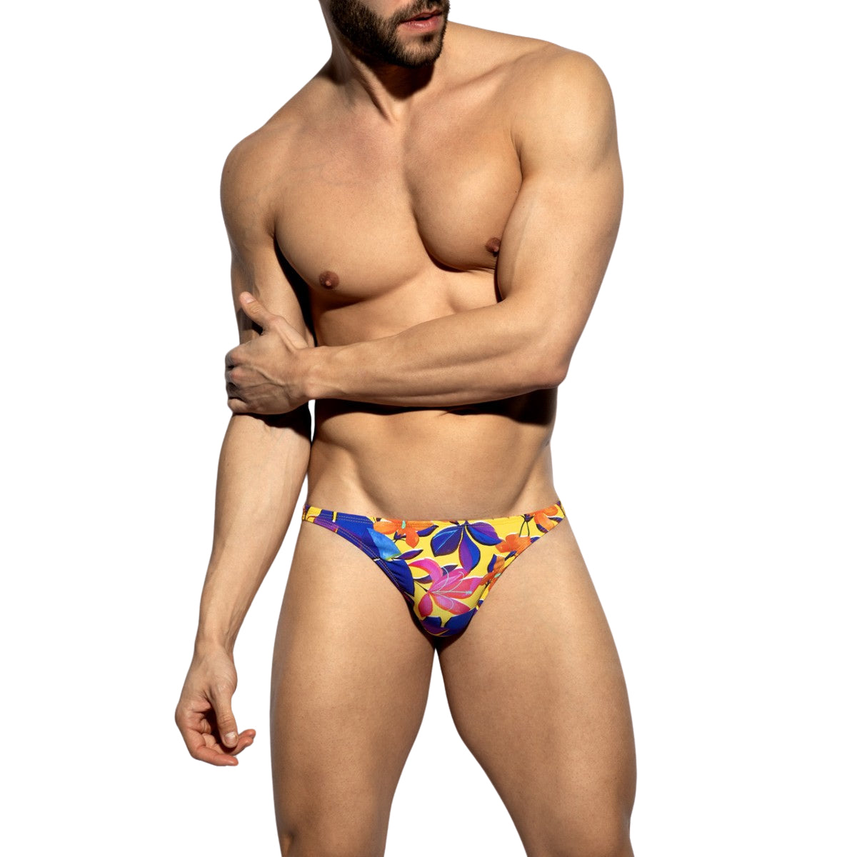 ES Collection Bold Flowers Thong Yellow UN664
