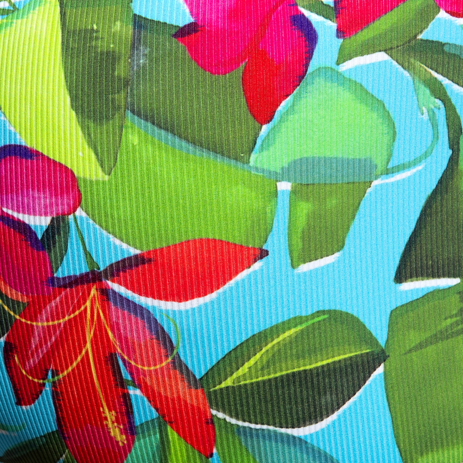 ES Collection Bold Flowers Brief Turquoise UN663