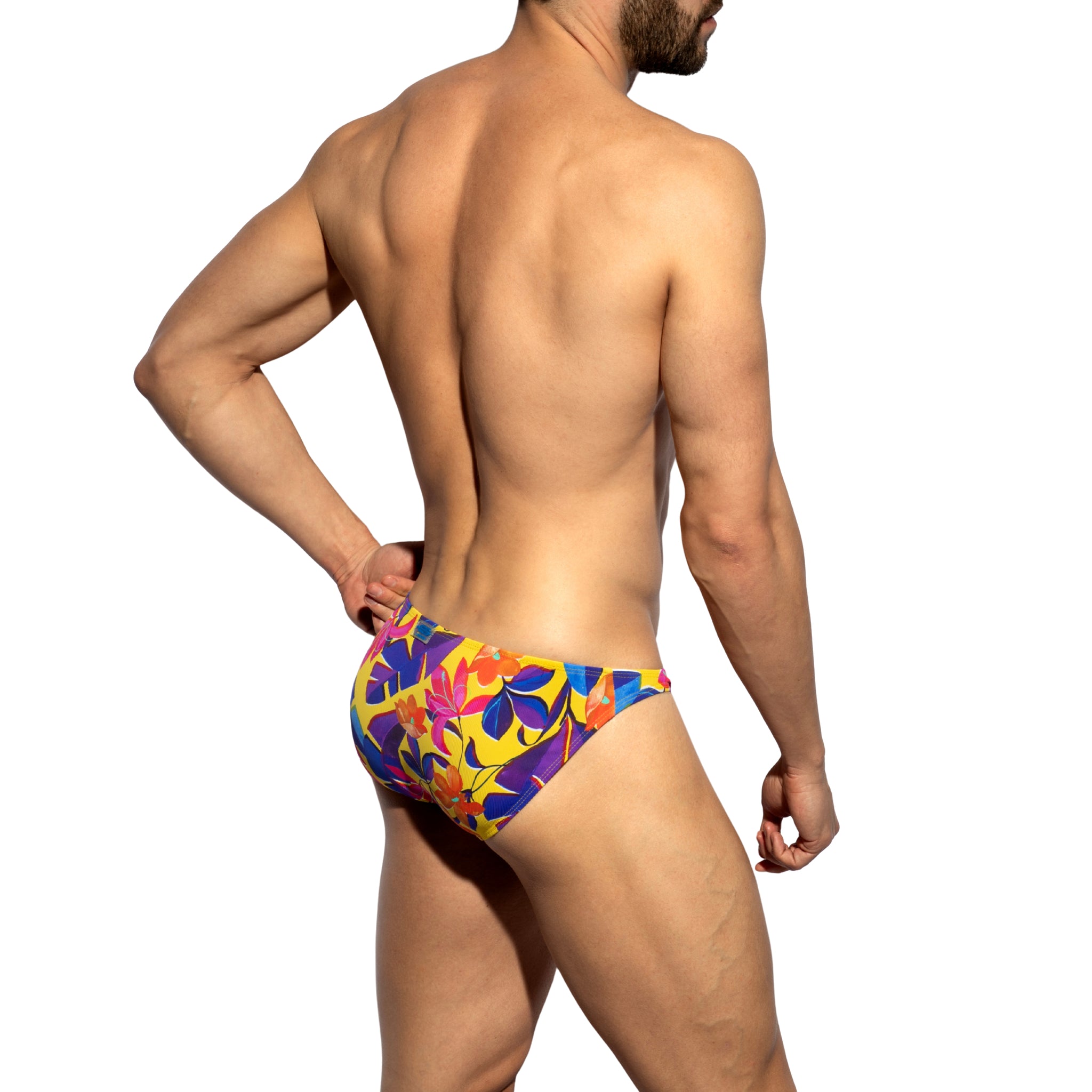 ES Collection Bold Flowers Bikini Brief Yellow UN662