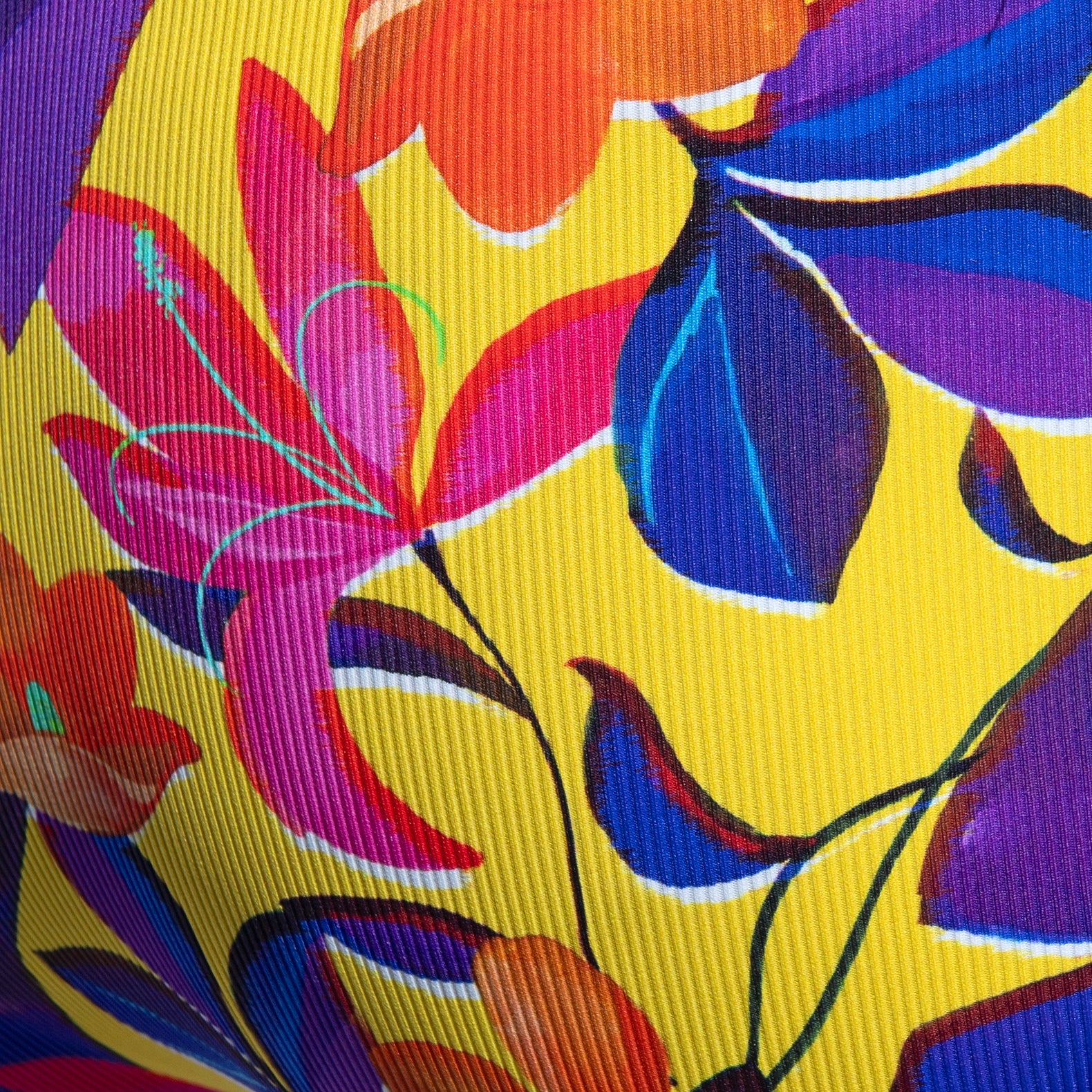 ES Collection Bold Flowers Bikini Brief Yellow UN662