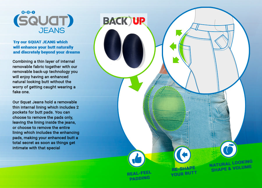 Squat Jeans Padding
